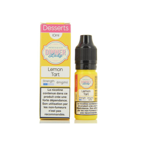 Lemon Tart Dinner Lady  4,90, E-Liquide Lemon Tart 10ML Pas Cher