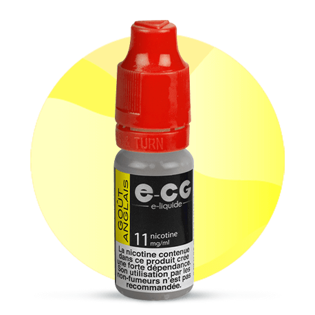 3,90€ E liquide goût anglais E-CG, E liquide tabac ECG 10 ml