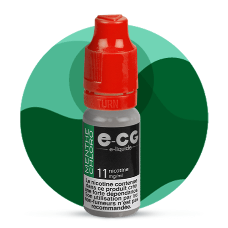3,90 E-liquide got menthe chloro ECG Fabriqu en France - Flacon de 10ml E -CG pour cigarette lectronique
