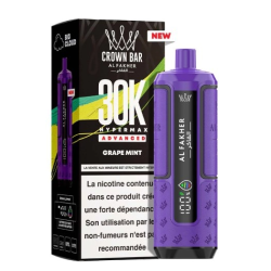 Hyper Max Advanced 30k 9 Grape Ice Crown Bar by Al Fakher