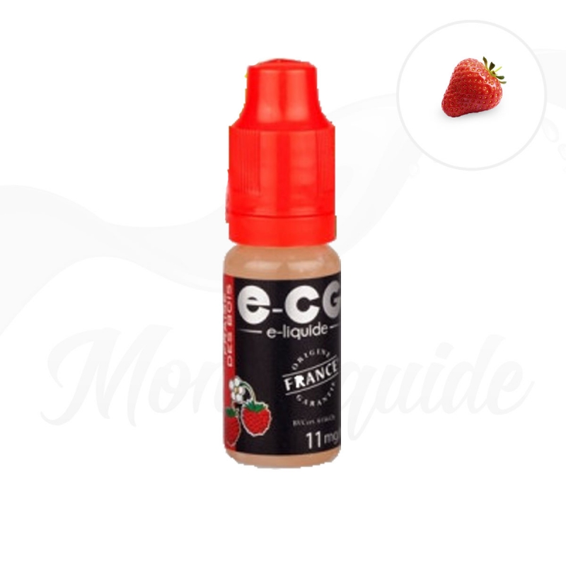 3,90€ E-liquide goût fraise des bois ECG Fabriqué en France
