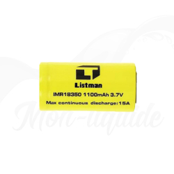 Accu 18350 1100mAh 15A Listman 
